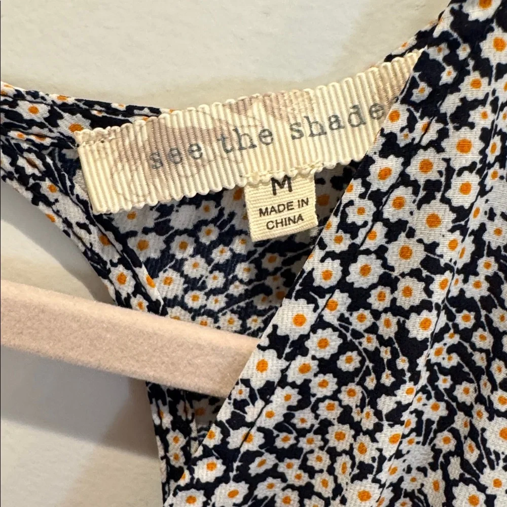 Floral V-Neck Midi Dress‎